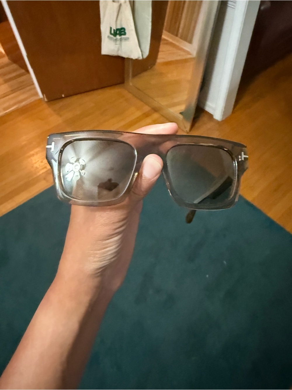 Tom Ford Brown Tortoiseshell Square Sunglasses